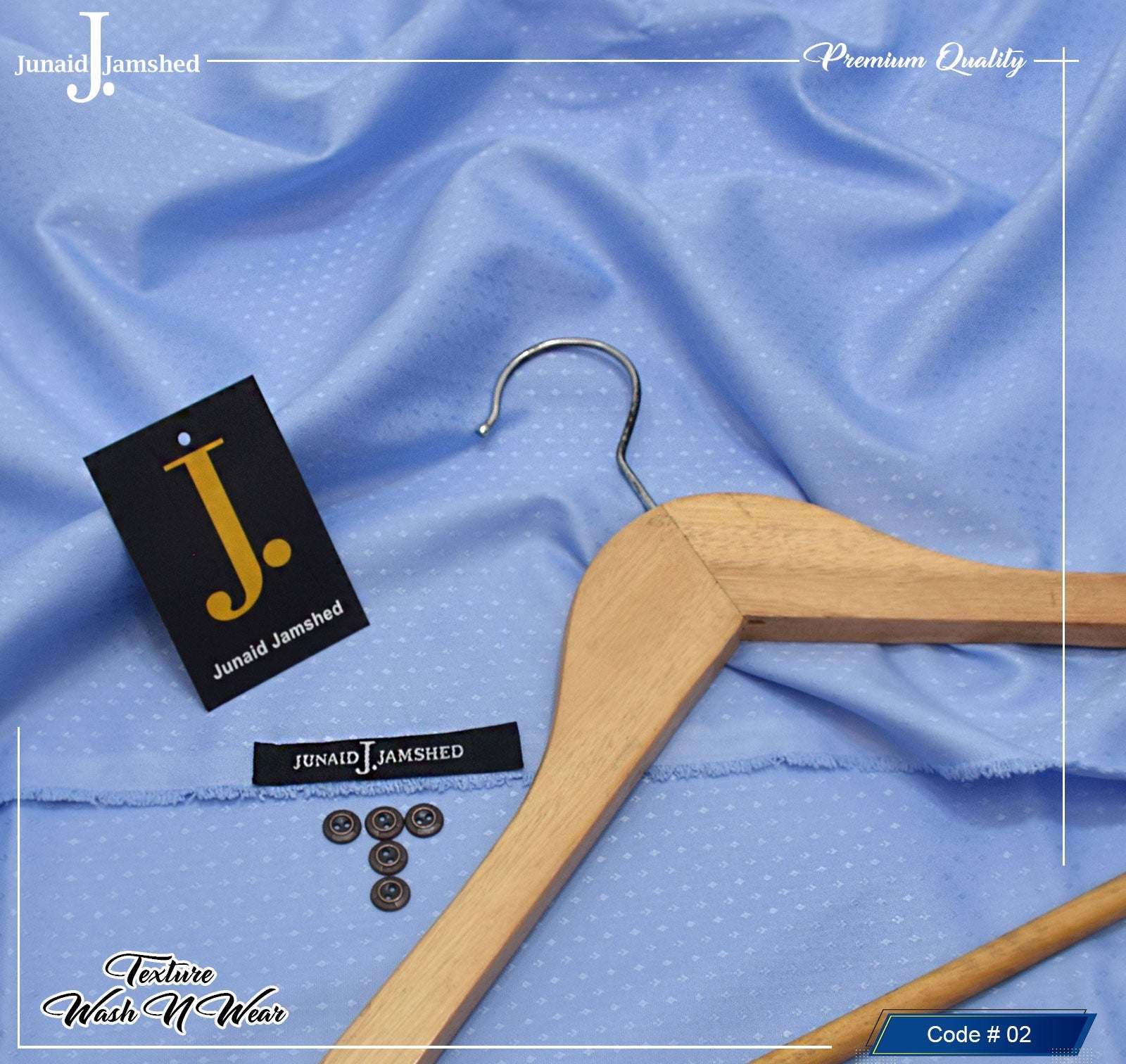J. Self Texture Wash&Wear (SkyBlue)