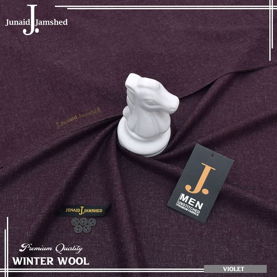 J. WINTER WOOL UNSTICHED SUIT FOR MEN (VIOLET)