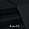 American Cotton Black  - Unstitched Men&#39;s Wear