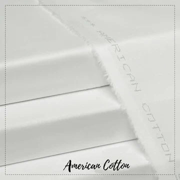 American CottonOff White - Unstitched Men's Wear
